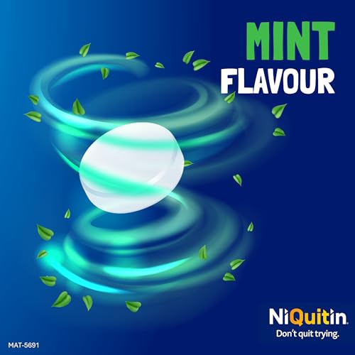 NiQuitin Mint 4 mg Lozenges - Effective Smoking Craving Relief - 132 Lozenges - Long-Lasting Effect - Reduce and Quit Smoking Aid