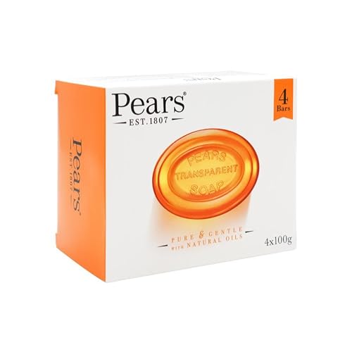 Pears Transparent Soap, 4 x 100g