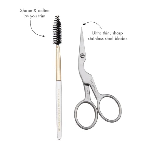 Tweezerman Brow Shaping Scissors and Brush