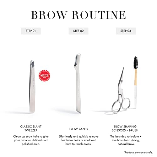 Tweezerman Brow Shaping Scissors and Brush