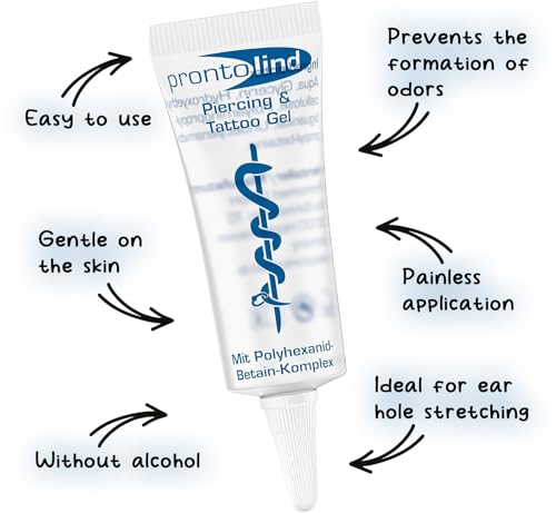 Prontolind Gel 10 ml | Antibacterial piercingcare | Also for All Kinds of Body Modification
