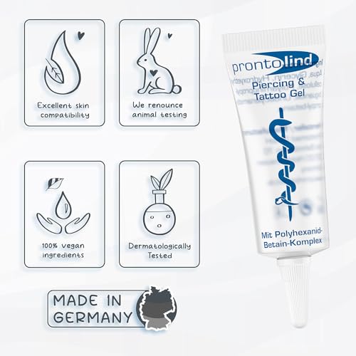 Prontolind Gel 10 ml | Antibacterial piercingcare | Also for All Kinds of Body Modification