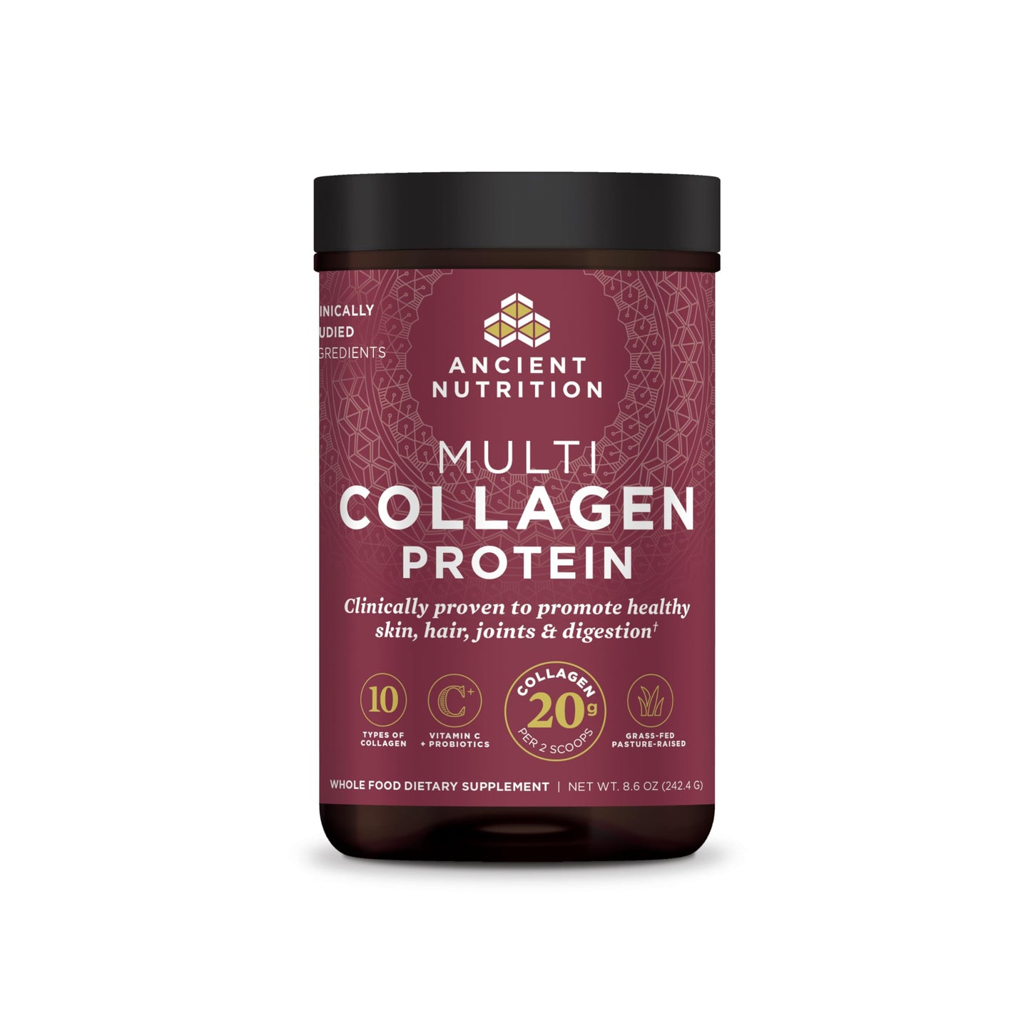 Ancient Nutrition Multi Collagen Protein Powder Unflavored 244.8 Grams
